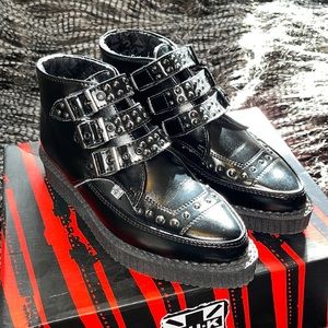TUK Leather Studded Boots